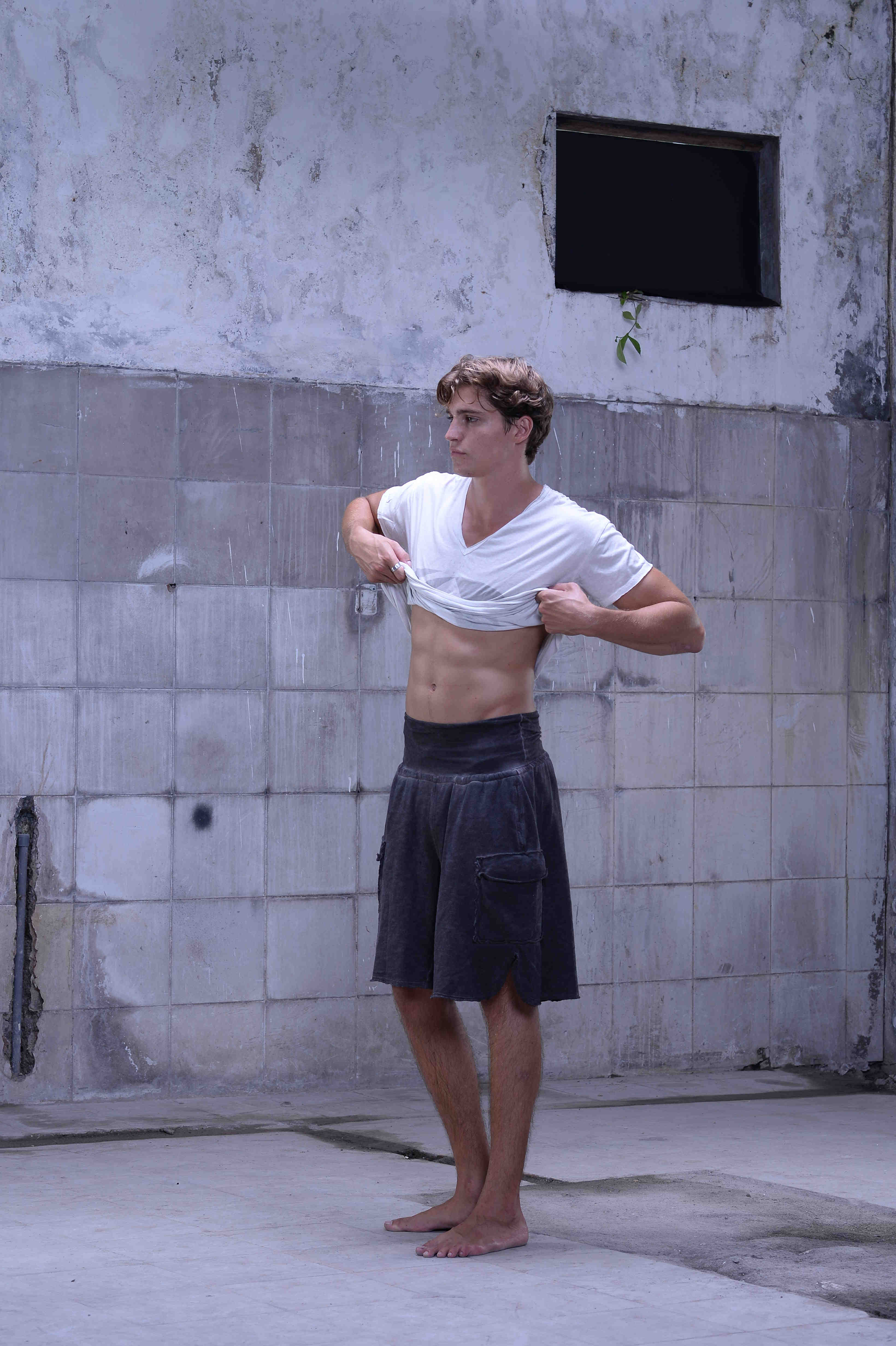 Unisex tie-dye shorts