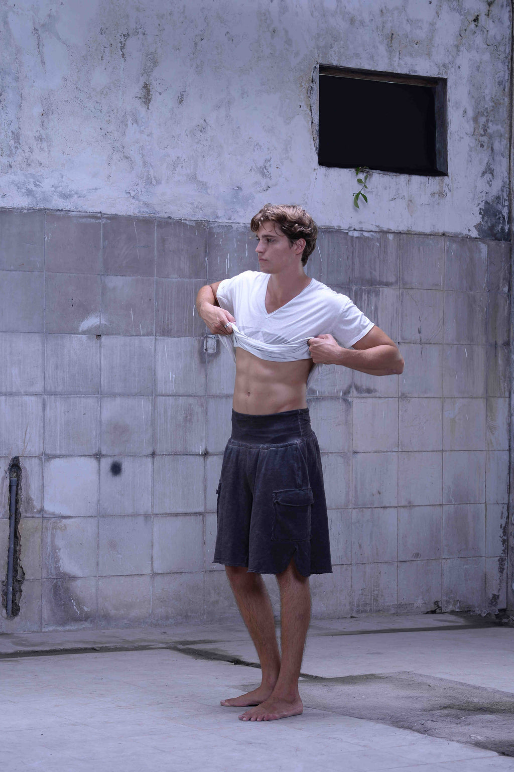 Unisex tie-dye shorts