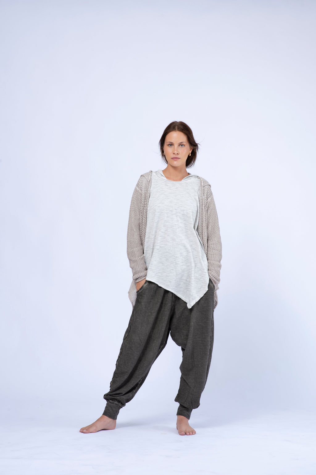 Knitwear Hoodie Blouse