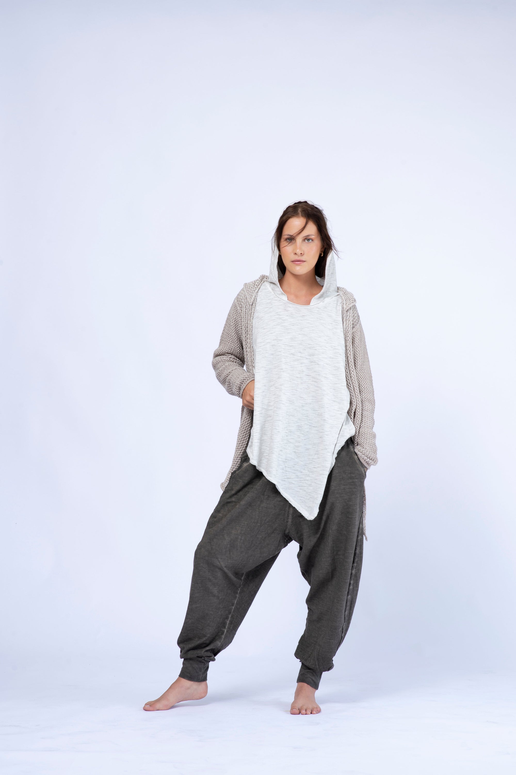 Knitwear Hoodie Blouse