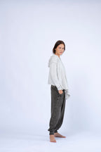 Draped Hoodie Blouse