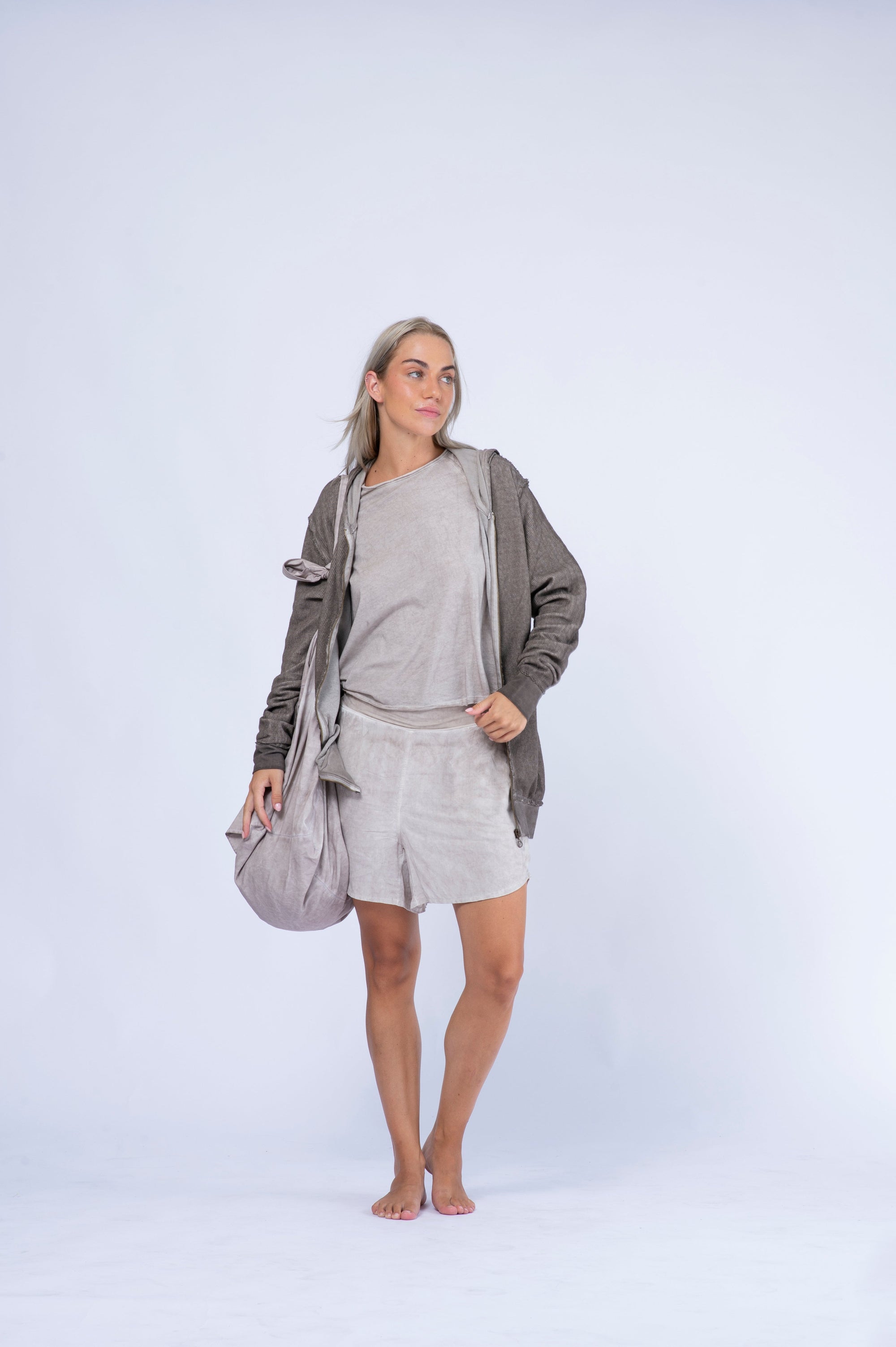 Double Waffle Hoodie Jacket