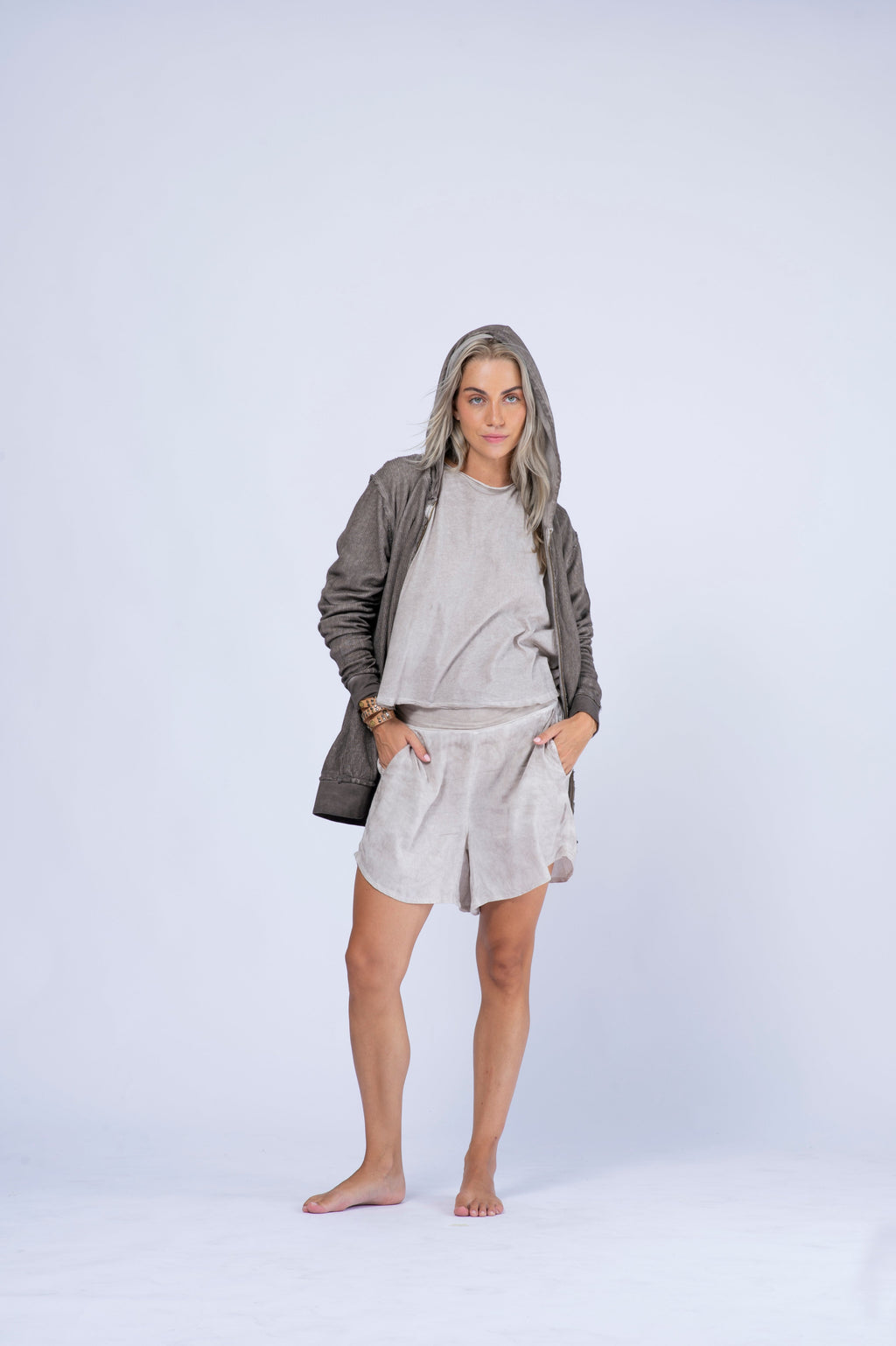 Double Waffle Hoodie Jacket