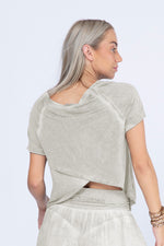 Crop Top Overlapping Back