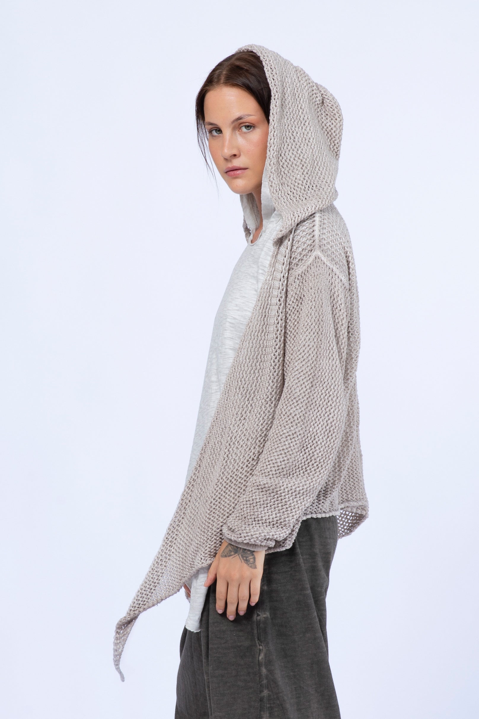 Knitwear Hoodie Blouse