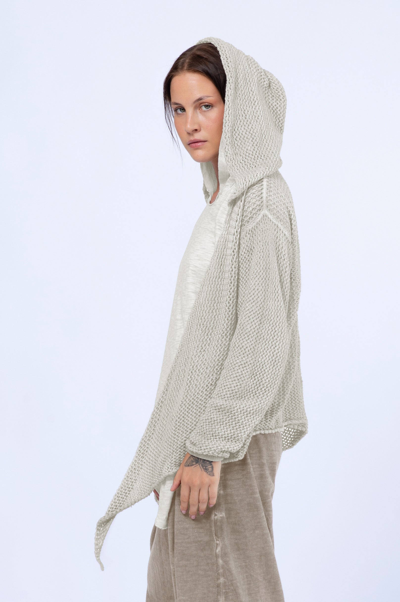 Knitwear Hoodie Blouse