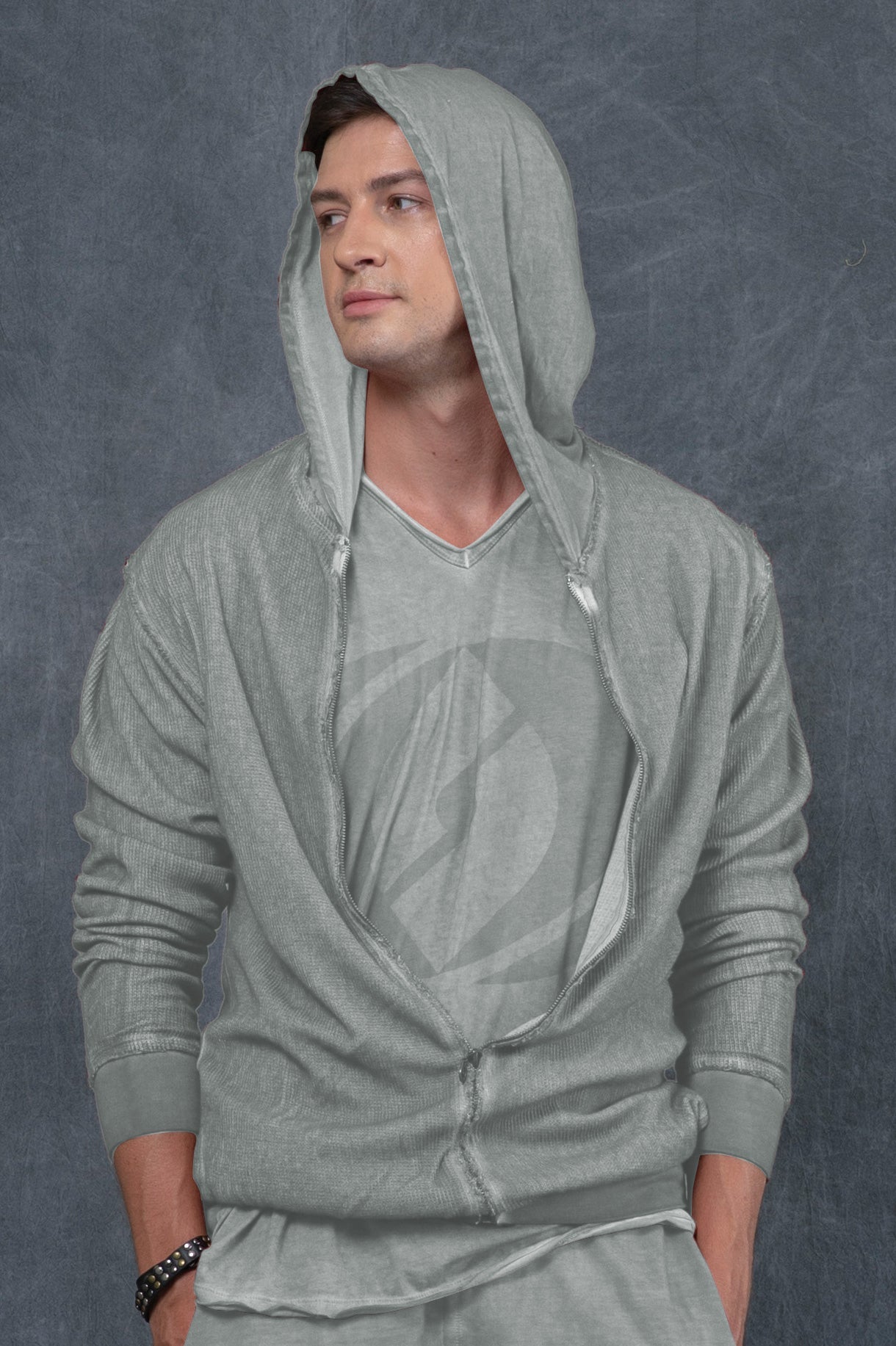 Double Waffle Hoodie Jacket