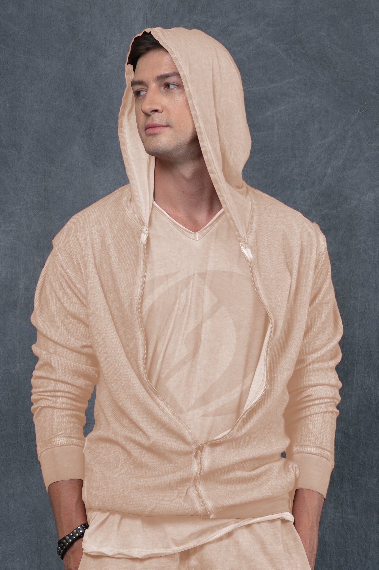 Double Waffle Hoodie Jacket