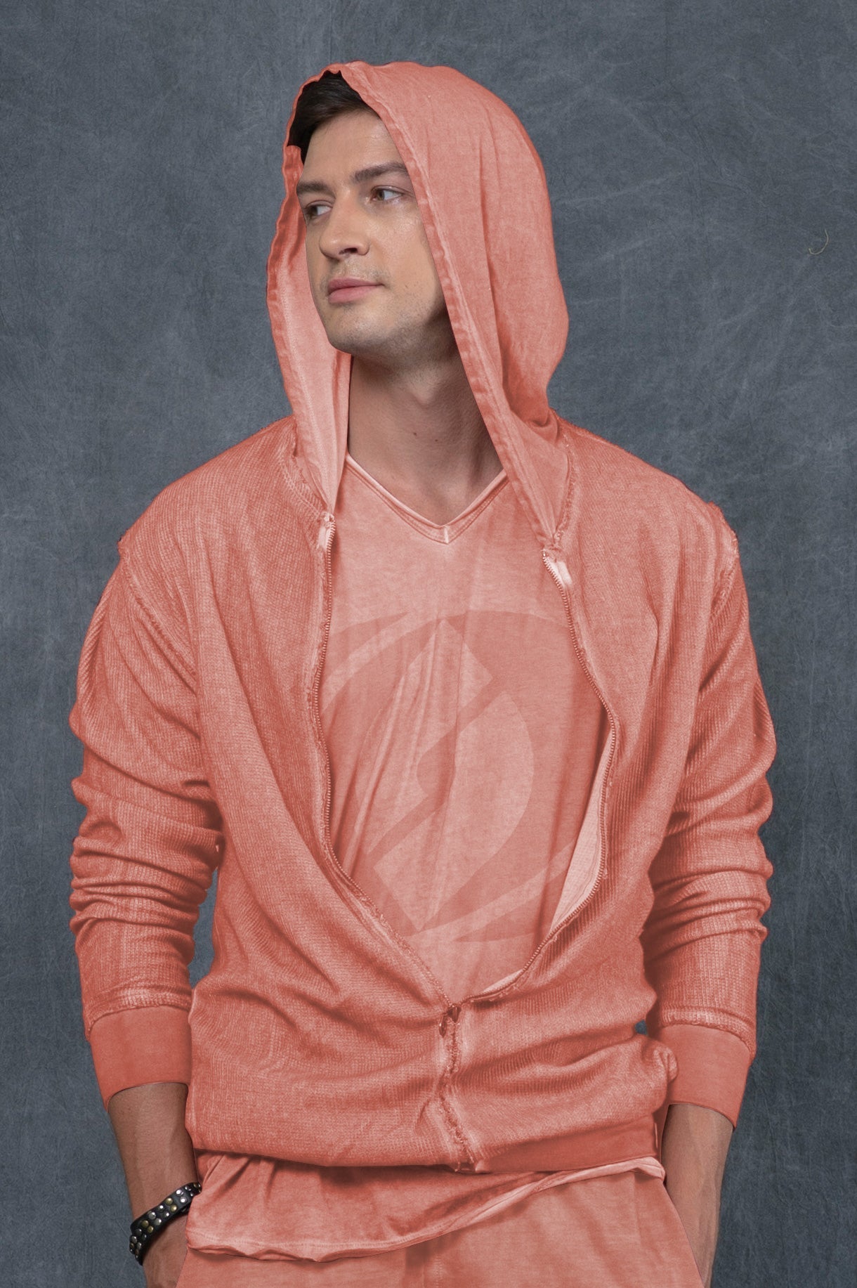 Double Waffle Hoodie Jacket