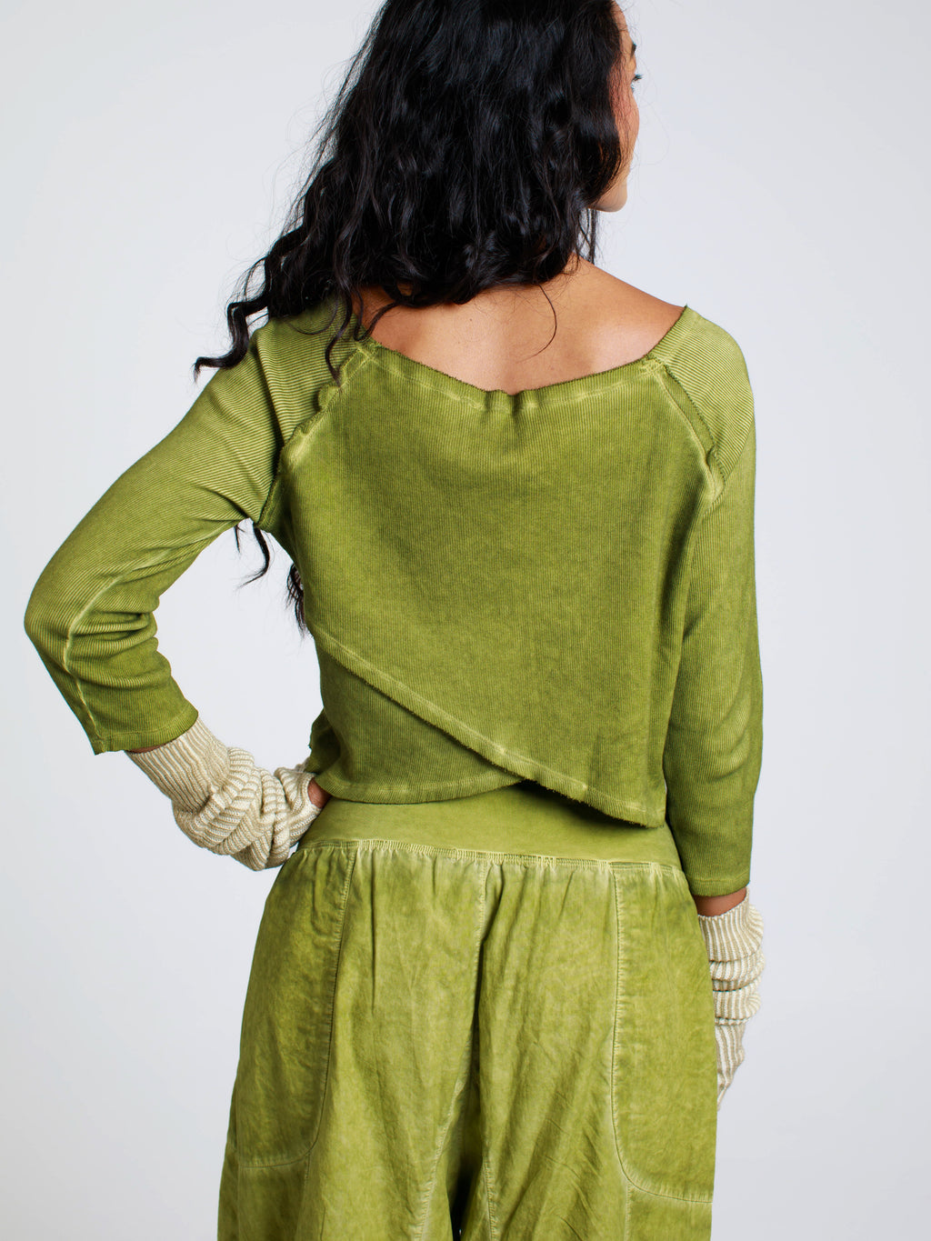 Twist-Detail Cropped Top