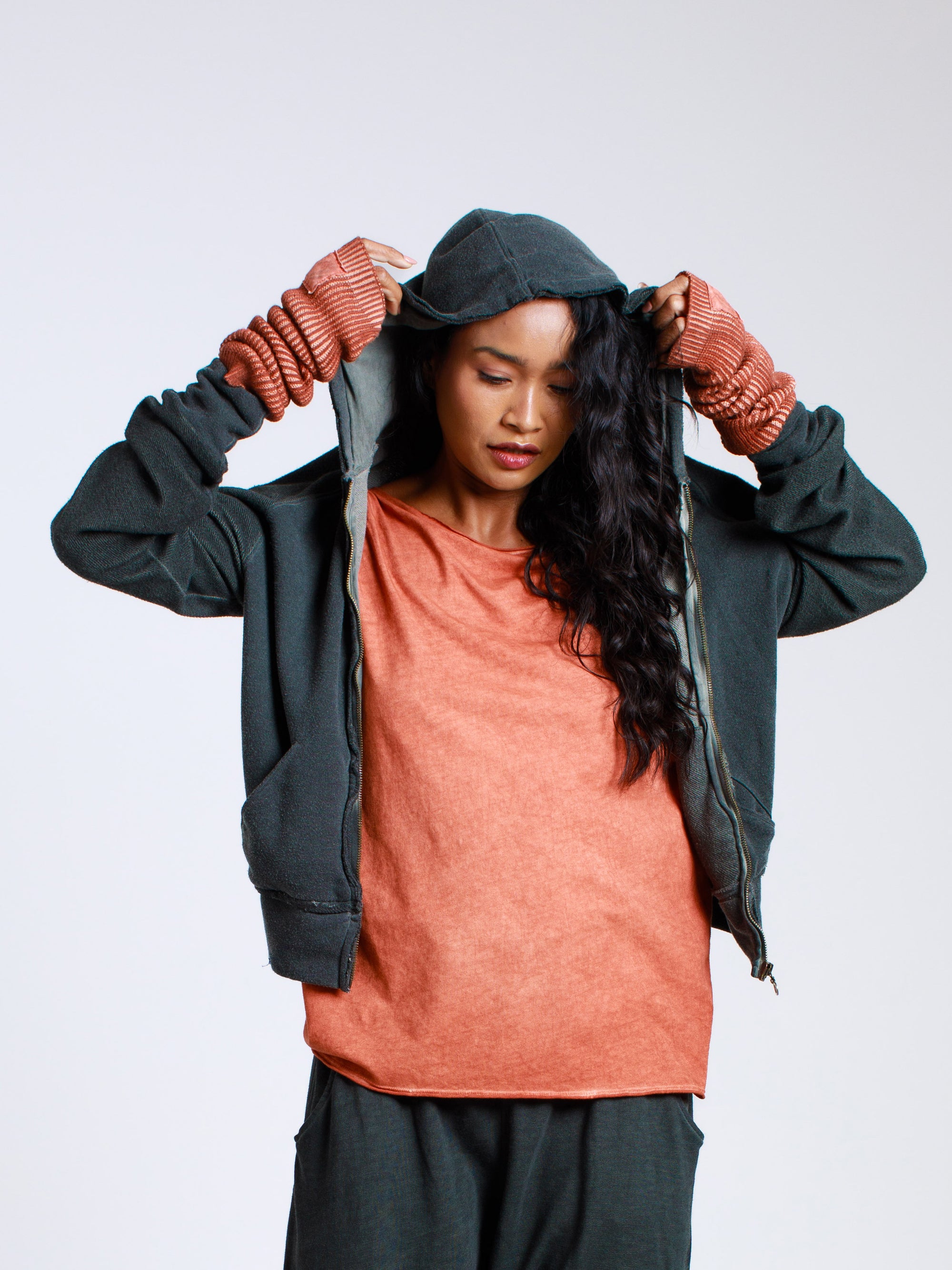 Raglan Zip Hoodie