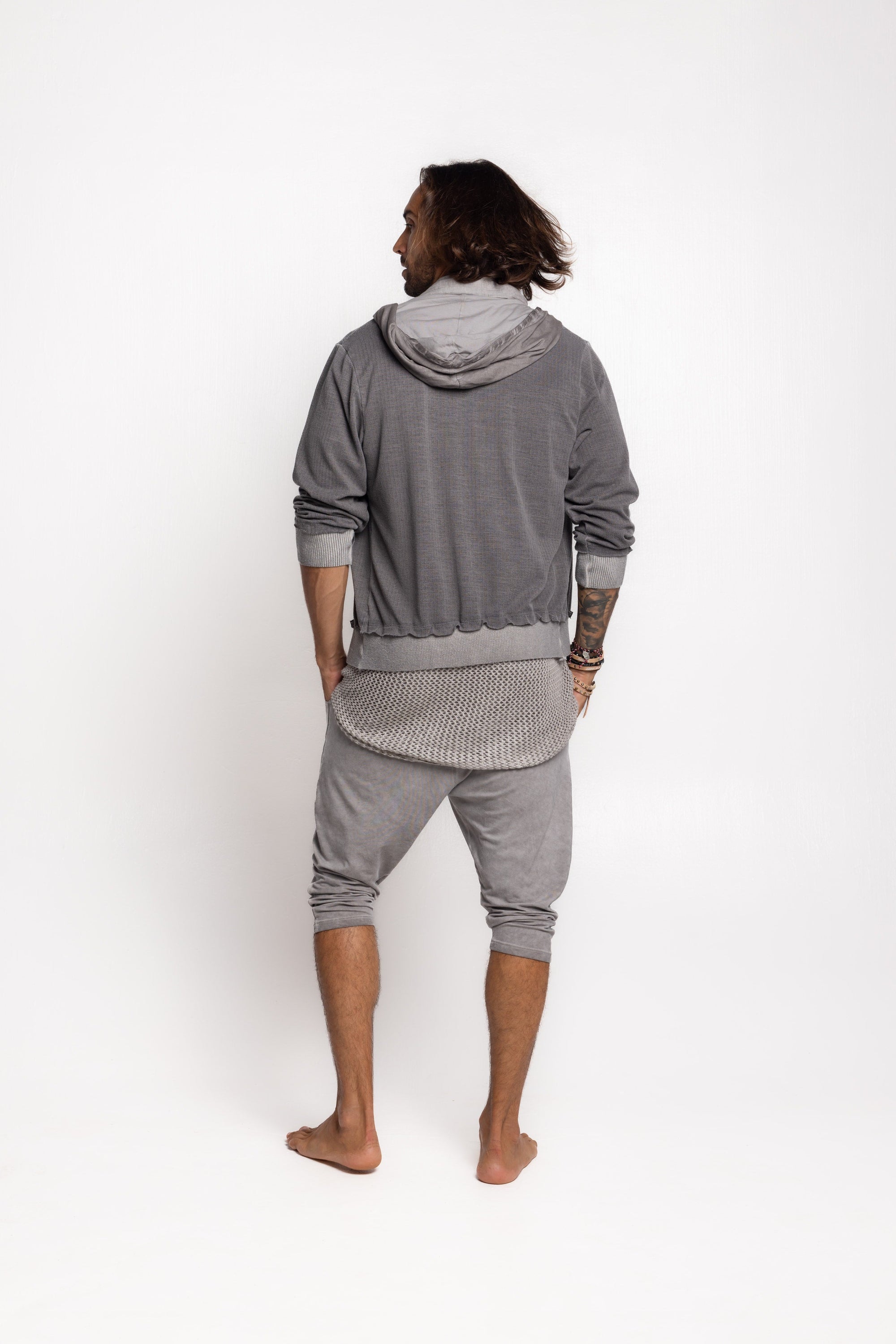 Herringbone Hooded Jacket