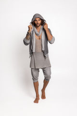 Herringbone Hooded Jacket