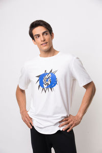 Icon Flash T-Shirt- White/Blue *
