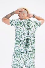 Green Swirl Tie Dye Tee