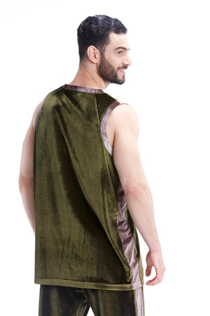 Velvet Tank - Dark Green