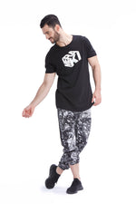 Be Strong Joggers - Black and White