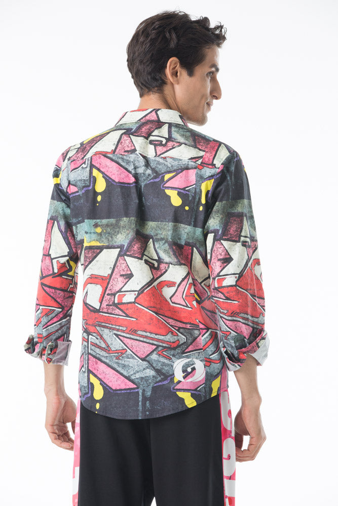 Graffiti Button Down Shirt