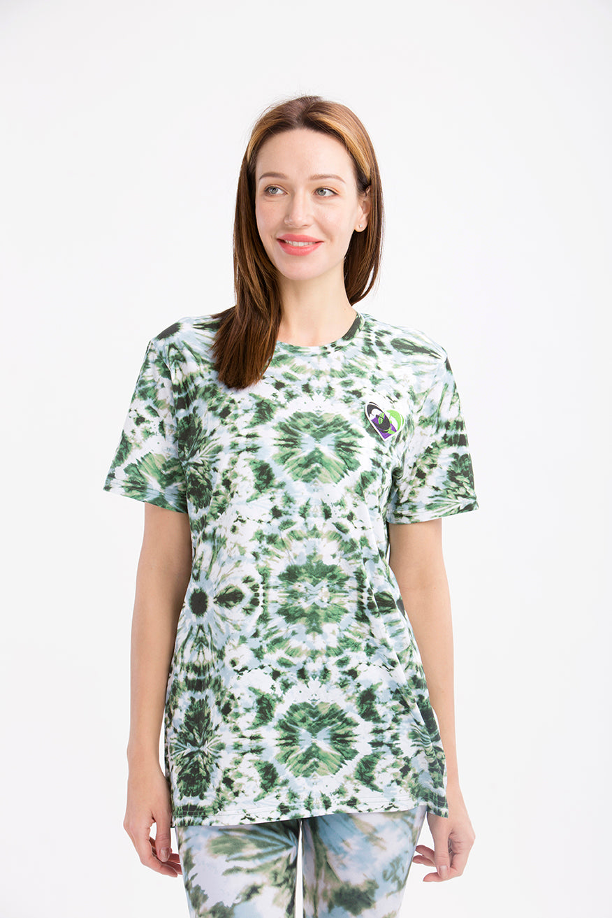 Green Swirl Tie Dye Tee