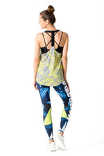 Neon Leaves Yellow Tank