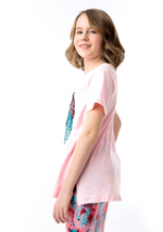 Twinkle Double Icon T-Shirt - pink