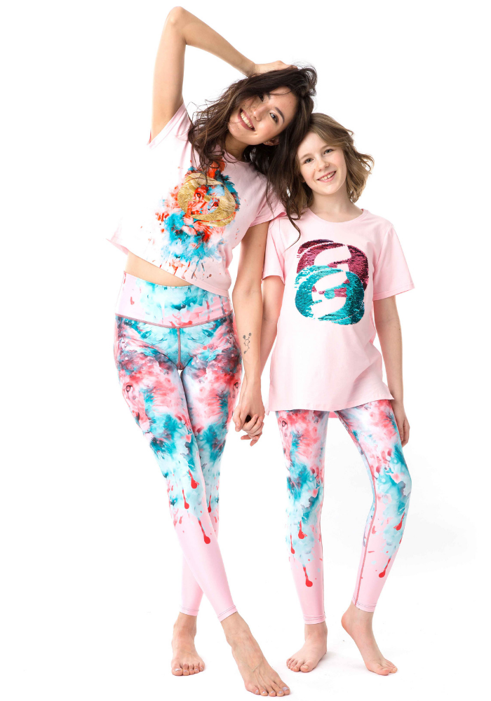 Twinkle Double Icon T-Shirt - pink