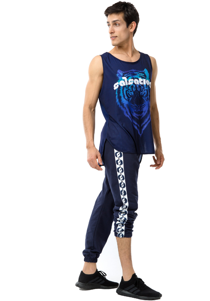 Logomania Joggers - blue/blue