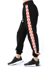 Logomania Joggers - black/orange