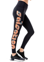 Orange Logo Leggings