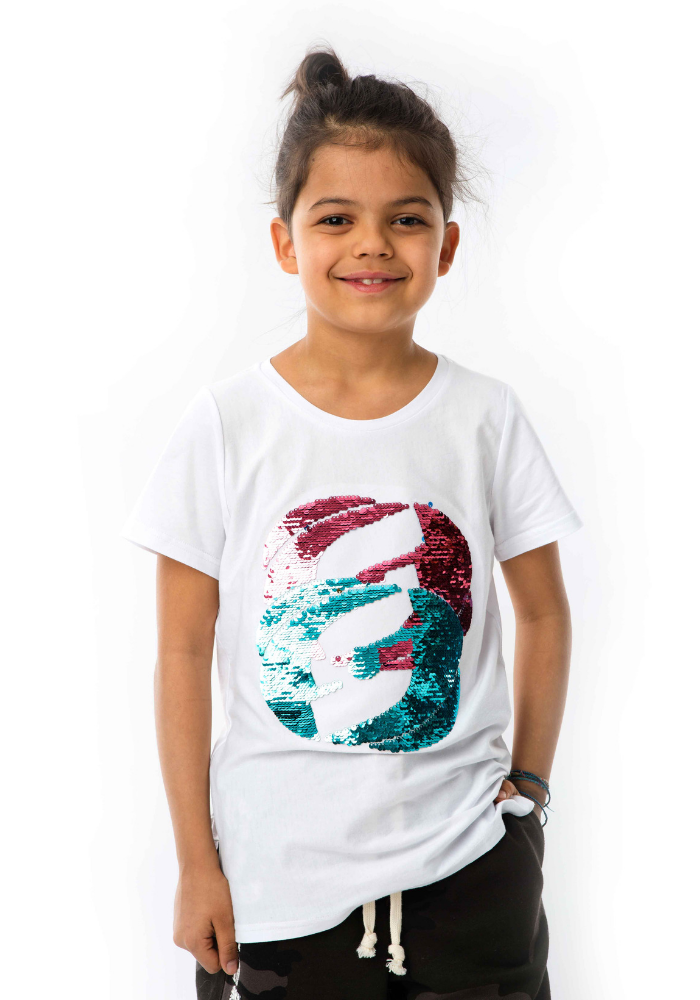 Twinkle Double Icon T-Shirt - white