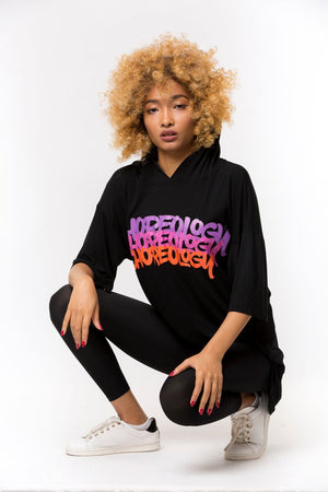 CHOREOLOGY Graffiti Hoodie - Black/Multi *